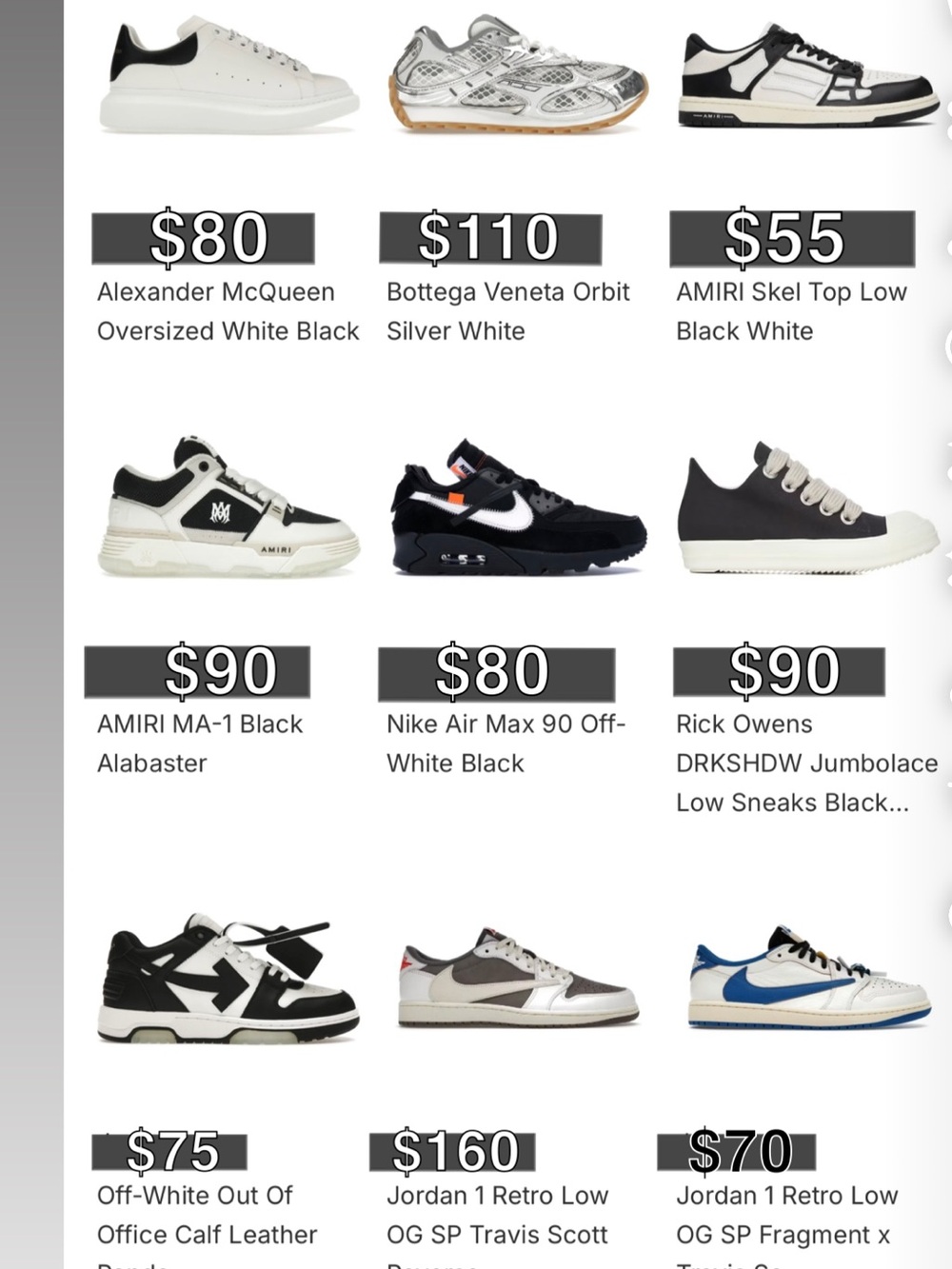 Luxury designers DISCOUNTED shoes